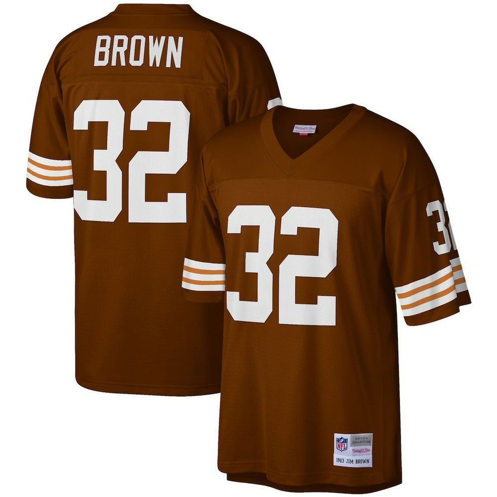Jim Brown Cleveland Browns Legacy Replica Jersey Brown - Mitchell & Ness