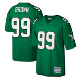 Jerome Brown Philadelphia Eagles Legacy Replica Jersey Kelly Green - Mitchell & Ness