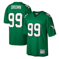 Jerome Brown Philadelphia Eagles Legacy Replica Jersey Kelly Green - Mitchell & Ness