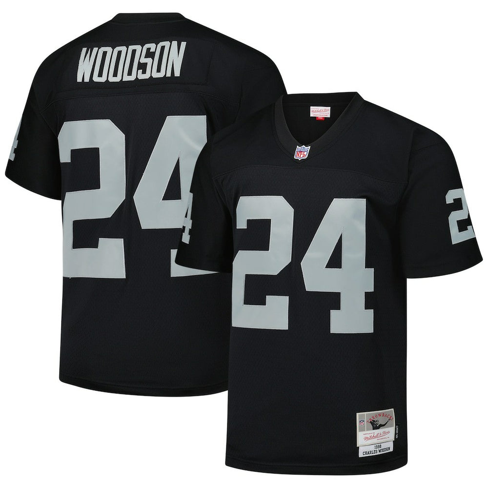Charles Woodson Las Vegas Raiders Legacy Replica Jersey Black - Mitchell & Ness