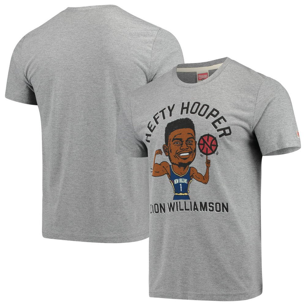 NBA - Zion Williamson New Orleans Pelicans Player Graphic Tri-Blend T-Shirt - Gray