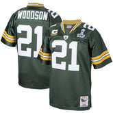 Charles Woodson Green Bay Packers 2010 Authentic Throwback Retired Player Jersey Green - Mitchell & Ness