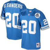 Barry Sanders Detroit Lions 1993 Authentic Throwback Retired Player Jersey Blue - Mitchell & Ness