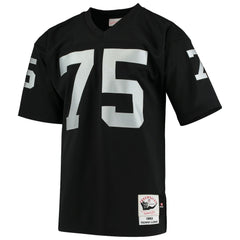 Howie Long Las Vegas Raiders 1983 Authentic Throwback Retired Player Jersey Black - Mitchell & Ness
