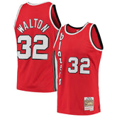 Mitchell & Ness - Bill Walton Portland Trail Blazers 1976/77 Hardwood Classics Swingman Jersey - Red