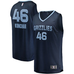 Fanatics - John Konchar Memphis Grizzlies Fast Break Replica Jersey Navy - Icon Edition