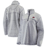 Arizona Cardinals G-III 4Her by Carl Banks Women's Sherpa Quarter-Zip Pullover Jacket Gray - NFL