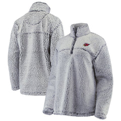 Arizona Cardinals G-III 4Her by Carl Banks Women's Sherpa Quarter-Zip Pullover Jacket Gray - NFL