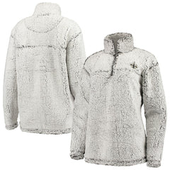New Orleans Saints G-III 4Her by Carl Banks Women's Sherpa Quarter-Zip Pullover Jacket Gray - NFL