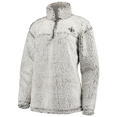 New Orleans Saints G-III 4Her by Carl Banks Women's Sherpa Quarter-Zip Pullover Jacket Gray - NFL