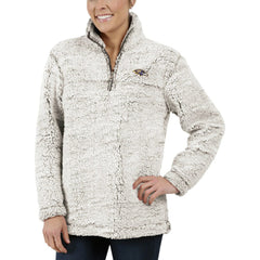 Baltimore Ravens G-III 4Her by Carl Banks Women's Sherpa Quarter-Zip Pullover Jacket Gray - NFL