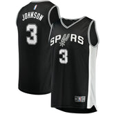 Fanatics - Keldon Johnson San Antonio Spurs Fast Break Replica Jersey Black - Icon Edition