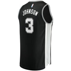 Fanatics - Keldon Johnson San Antonio Spurs Fast Break Replica Jersey Black - Icon Edition