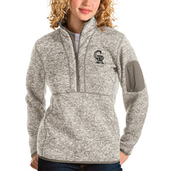Colorado Rockies Antigua Women's Fortune Quarter-Zip Pullover Jacket discount