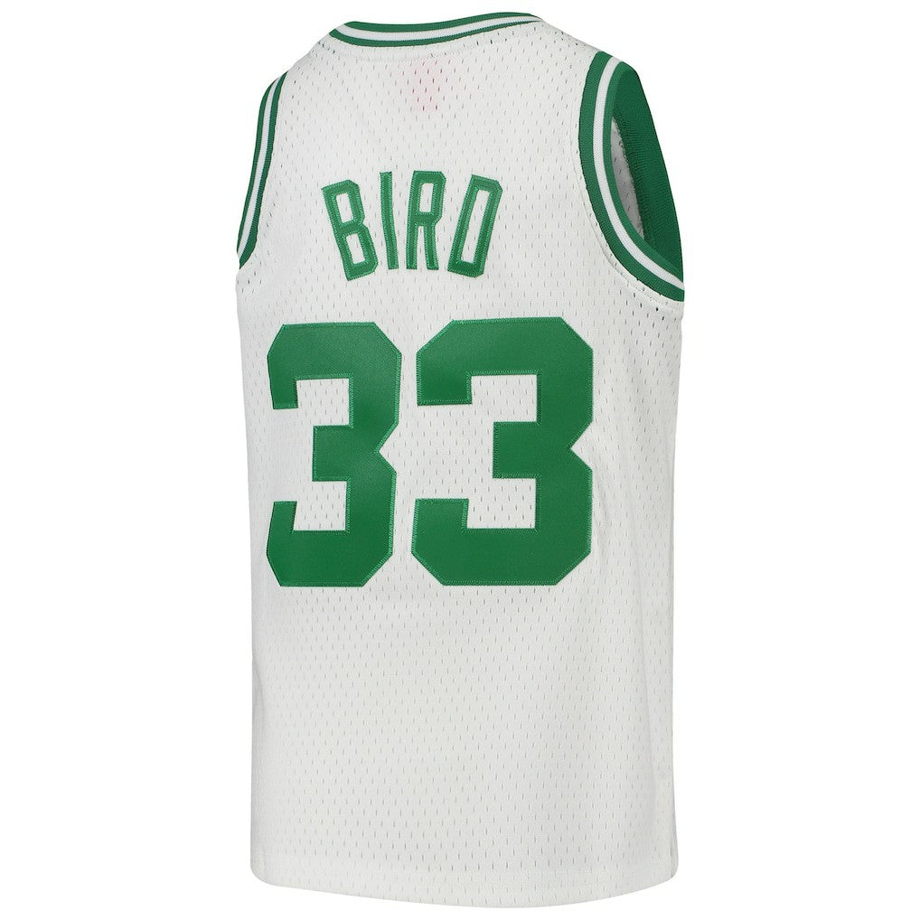 Larry Bird Boston Celtics Youth 1985-86 Hardwood Classics Swingman Throwback Jersey - White | NBA Jerseys