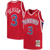 Mitchell & Ness - Allen Iverson Philadelphia 76ers Youth 1996/97 Hardwood Classics Swingman Throwback Jersey - Red