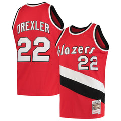 Mitchell & Ness - Clyde Drexler Portland Trail Blazers 1983/84 Hardwood Classics Swingman Jersey - Red