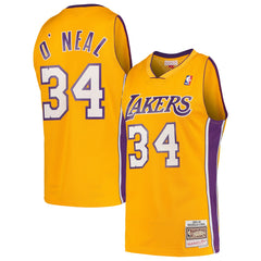 Mitchell & Ness - Shaquille O'Neal Los Angeles Lakers Hardwood Classics Swingman Jersey - Gold