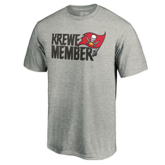 Tampa Bay Buccaneers Krewe Member T-Shirt Heathered Gray - NFL