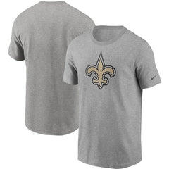New Orleans Saints Primetime Logo Essential T-Shirt Heather Gray - Nike