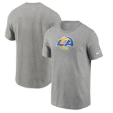 Los Angeles Rams Primetime Logo Essential T-Shirt Heather Gray - Nike
