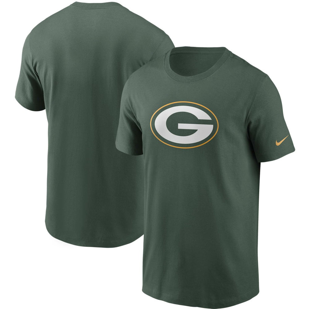 Green Bay Packers Primetime Logo Essential T-Shirt Green - Nike