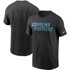 Carolina Panthers Team Wordmark T-Shirt Black - Nike