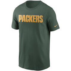 Green Bay Packers Team Wordmark T-Shirt Green - Nike