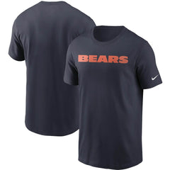 Chicago Bears Team Wordmark T-Shirt Navy - Nike