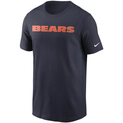 Chicago Bears Team Wordmark T-Shirt Navy - Nike