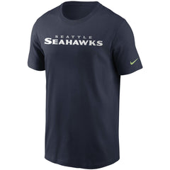 Seattle Seahawks Team Wordmark T-Shirt College Navy - Nike