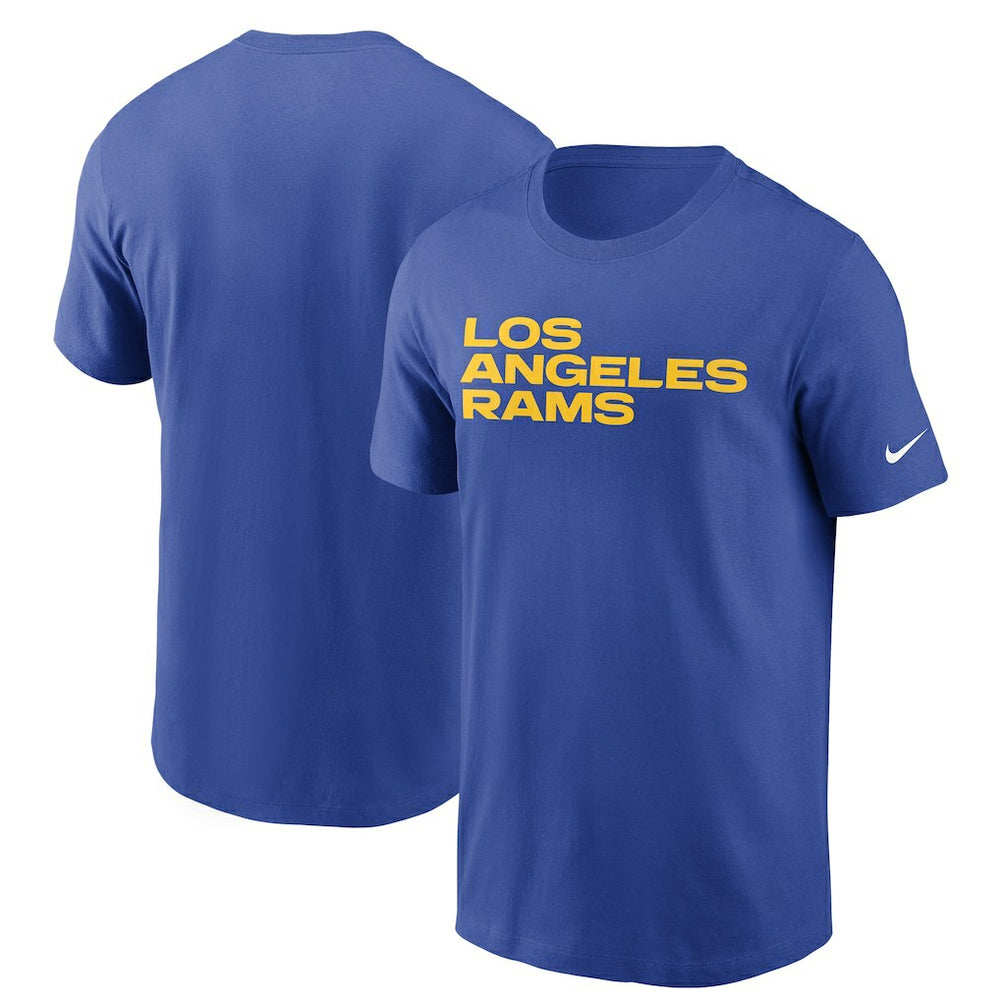 Los Angeles Rams Team Wordmark T-Shirt Royal - Nike