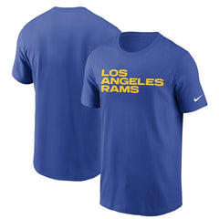 Los Angeles Rams Team Wordmark T-Shirt Royal - Nike