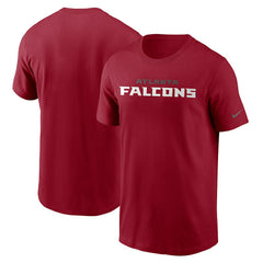 Atlanta Falcons Team Wordmark T-Shirt Red - Nike