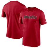 Tampa Bay Buccaneers Wordmark Legend Performance T-Shirt Red - Nike