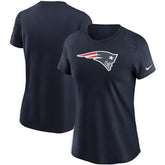 New England Patriots Women's Logo Essential T-Shirt Navy - Nike