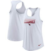 Arizona Cardinals Women's Light Impact Performance Racerback Tank Top White - Nike