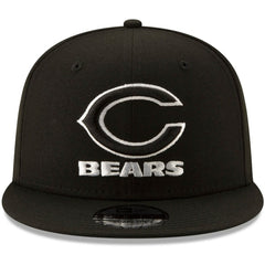 Chicago Bears New Era B-Dub 9FIFTY Adjustable Snapback Hat Black - NFL