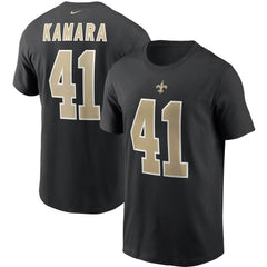 Alvin Kamara New Orleans Saints Name & Number T-Shirt Black - Nike
