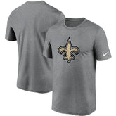 New Orleans Saints Logo Essential Legend Performance T-Shirt Heathered Charcoal - Nike