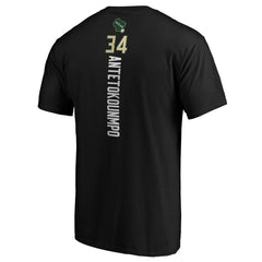 NBA - Giannis Antetokounmpo Milwaukee Bucks Team Playmaker Name & Number T-Shirt - Black