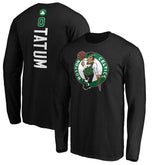 NBA - Jayson Tatum Boston Celtics Playmaker Name & Number Long Sleeve T-Shirt - Black