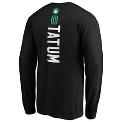 NBA - Jayson Tatum Boston Celtics Playmaker Name & Number Long Sleeve T-Shirt - Black