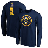 NBA - Nikola Jokic Denver Nuggets Playmaker Name & Number Long Sleeve T-Shirt - Navy