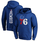 NBA - Joel Embiid Philadelphia 76ers Playmaker Name & Number Pullover Hoodie - Royal