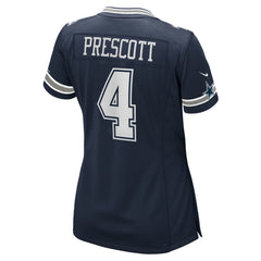 Dak Prescott Dallas Cowboys Women's Game Team Jersey Navy - Nike