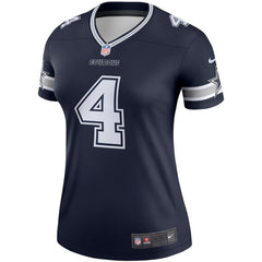Dak Prescott Dallas Cowboys Women's Legend Player Performance Top Navy - Nike