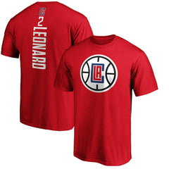 Fanatics - Kawhi Leonard LA Clippers Team Playmaker Name & Number T-Shirt - Red