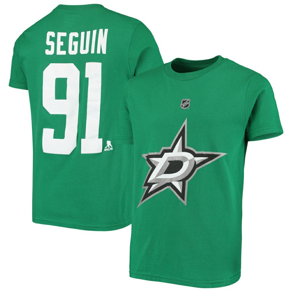 Tyler Seguin Dallas Stars - Youth Player Name & Number T-Shirt Kelly Green
