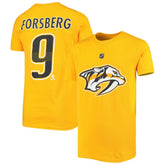 Filip Forsberg Nashville Predators - Youth Player Name & Number T-Shirt Gold